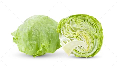 Abstract Art Painting Techniques, Iceberg Lettuce, Painting Techniques, Lettuce, White Background, Abstract Art, Art Painting, Vitamins, Nutrition