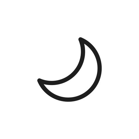 Waxing crescent moon icon vector | premium image by rawpixel.com Crescent Moon Drawing, Drawing Silhouette, Moon Outline, Waxing Crescent Moon, Crescent Moon Art, Moon Cartoon, Moon Vector, Moon Icon, Bullet Journal Banner