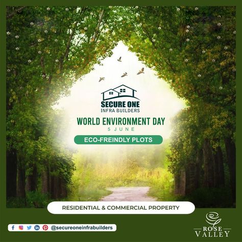 World Environment Day On this World Environment Day, let us embrace the power of real estate to create a green atmosphere for a sustainable future. Every decision we make in the real estate sector has the potential to shape our environment positively. Let's prioritize energy efficiency, renewable resources, and eco-friendly materials in our constructions. By integrating green spaces, reducing carbon emissions, and promoting recycling, we can create a healthier, more sustainable environment. Tog Earth Day Real Estate, Environment Day Creative Ads, Realtor Ads, Global Day Of Parents, Contest Poster, World Peace Day, World Earth Day, Sustainable Environment, Social Media Planning