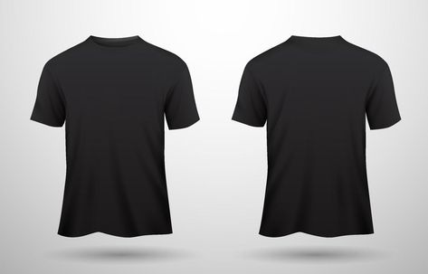 3D T-Shirt Black Mockup Plain Black T Shirt, Blank T Shirts, Shirt Template, Clothing Mockup, Black Polo, Tshirt Mockup, Red T, Red Tshirt, Shirt Mockup