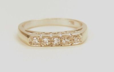 ad eBay - ART DECO DIAMOND HALF ETERNITY WEDDING BAND RGHET - 248. Authentic Art Deco (Not Art Deco Style Or Inspired). Circa ~ 1920'S. Finger Size ~ 6.75 (Sizable) U.S.A & Canada (Inquire About Cost Of Sizing). Art Deco Anniversary Bracelet With Brilliant Cut, Gold Art Deco Wedding Band, Luxury Art Deco Band Jewelry, Art Deco Wedding Band Baguette, Art Deco Wedding Band Engraved, Art Deco Women, Art Deco Sign, Authentic Art, Antique Jewelry Rings