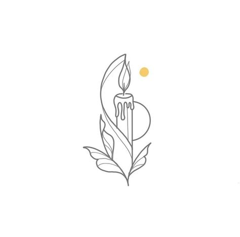 Candle Finger Tattoo, Fine Line Candle Tattoo, Simple Candle Tattoo, Floating Lantern Tattoo, Burning Candle Drawing, Candle Tattoo Ideas, Candle Flame Tattoo, Candle Light Tattoo, Small Candle Tattoo