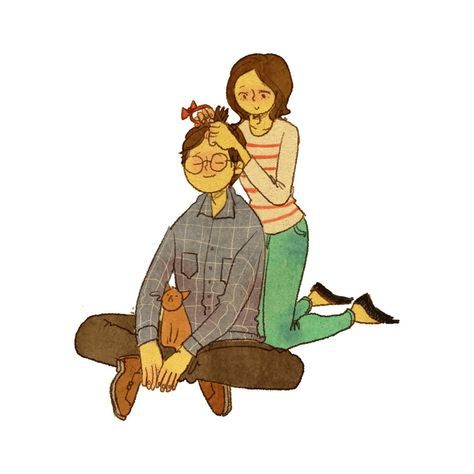 Puuung Little Moments - Collection | OpenSea Puuung Love Is, Relationship Cartoons, Couple Wallpaper Relationships, Love Cartoon Couple, Cute Couple Comics, Cute Couple Drawings, Couple Illustration, Cute Love Cartoons, Love Illustration