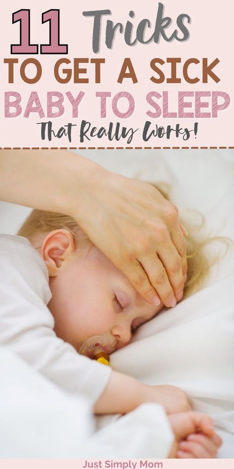 When your sick baby won't sleep, everyone suffers, and they need to sleep to get better. Here are a real mom's best tips for better sleep when sick. When Your Sick, Toddler Fever, Sick Toddler, Baby Medicine, Valentines Baby Shower, Sick Baby, Help Baby Sleep, Baby Nursery Themes, Ways To Sleep