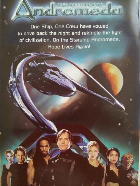 Gene Roddenberry's Andromeda Andromeda Tv Series, Hope Life, Sci Fi Tv, Nerd Alert, Disney Movies, Star Trek, Science Fiction, Tv Series, Movie Tv