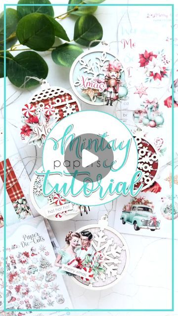 Mintay Papers on Instagram: "Ho, Ho, Ho! It's so hot outside that we are dreaming of a white christmas. It's still four months ahead but we can jump into the merry spirit and cool down creating some fun christmas projects. After all we have two new fantastic collections to play with - retro 𝐌𝐄𝐑𝐑𝐘 & 𝐉𝐎𝐘 and rustic 𝐂𝐇𝐑𝐈𝐒𝐓𝐌𝐀𝐒 𝐁𝐋𝐄𝐒𝐒𝐈𝐍𝐆𝐒. If you don't know what to create, maybe our newest tutorial will help you!  Our Anna Komenda @anna_komenda will show you, how to turn our new 𝐎𝐑𝐍𝐀𝐌𝐄𝐍𝐓𝐒 𝟐 𝐂𝐇𝐈𝐏𝐏𝐈𝐄𝐒 into quick and easy to make christmas gift tags. She simply backed each bubble with a piece of pattern paper from 𝟔 𝐱 𝟖 𝐀𝐃𝐃 𝐎𝐍 𝐁𝐎𝐎𝐊 and decorated them with 𝐃𝐈𝐄 𝐂𝐔𝐓𝐒 and 𝐒𝐓𝐈𝐂𝐊𝐄𝐑𝐒. If you have more time, your tags can become even mo Christmas Paper Crafts To Sell, Mintay Papers Cards, Christmas Paper Craft, Mintay Papers, Dreaming Of A White Christmas, It's So Hot, Hot Outside, A White Christmas, Christmas Blessings