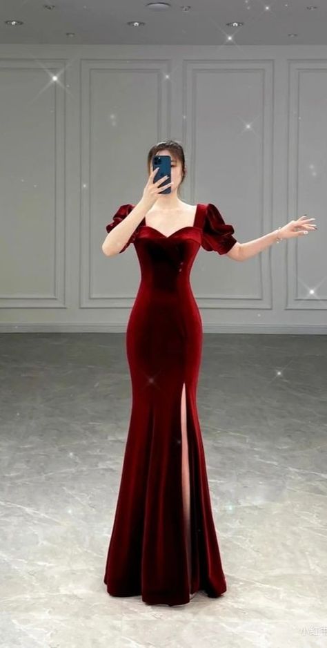 Red Dress Classy Elegant Long, Gaun Koktail, Red Mermaid, Classy Gowns, Classy Prom Dresses, Red Dresses Classy, Women Dresses Classy, Elegant Dresses Classy, Trendy Dress Outfits