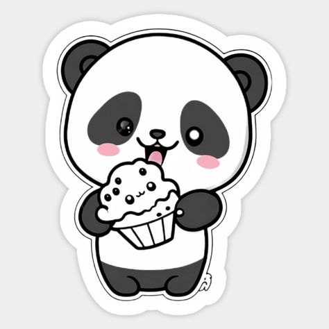 A cute little panda having his favorite - cupcakes! -- Choose from our vast selection of stickers to match with your favorite design to make the perfect customized sticker/decal. Perfect to put on water bottles, laptops, hard hats, and car windows. Everything from favorite TV show stickers to funny stickers. For men, women, boys, and girls.😍Cute Cartoon Panda Eating Cupcake Funny Kawaii Sticker Cute Pictures Stickers, Free Cricket Designs, Cute Stickers To Make, Cute Ig Stickers, Imagenes Cute, Cute Journal Stickers, Cute Panda Stickers, Cupcake Funny, Stickers Pictures