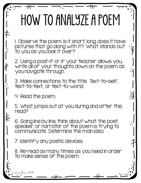 Poetry Analysis for BIG KIDS-how to engage your upper elementary to middle school students' love of poetry through thoughtful and meaningful poetry analysis instruction. How To Read A Poem, How To Analyze A Poem, Teaching Poetry Middle School, Poetry Unit Middle School, Poems For Middle School, Poetry Analysis Worksheet, School Poems, Poetry Tips, Analyzing Poetry