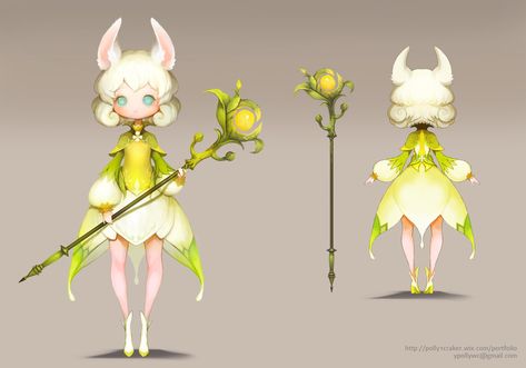 ArtStation - Spirit of Forest, Jera Y Forest Spirit Character Design, Spirit Character Design, Forest Character, Forest Creatures, Game Character Design, Magical Creatures, Cute Creatures, Creature Design, Creature Art