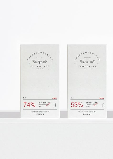 Minimal and clean chocolate packaging - monochrome design with hint of red and great typography. #packaging #chocolate #bar #chocolatebar #design #package Design by Cansu Merdamert Packaging Design Chocolate, Chocolate Bar Design, Design Chocolate, Typography Packaging, Chocolate Packaging Design, Minimal Packaging, Food Branding, Dark White, Chocolate Design