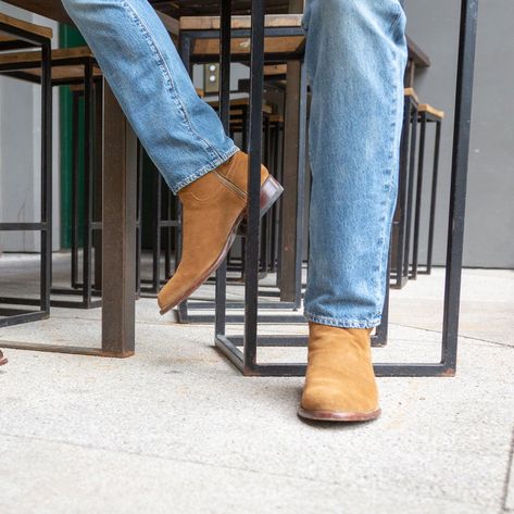 Mens suede loafers