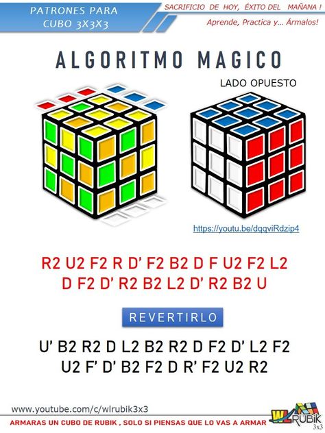 Patrones para Cubo Rubik 3x3 Rubiks Cube Patterns, Rubiks Cube Solution, Smart Hacks, Cube Pattern, Rubik's Cube, Origami, Pattern, Quick Saves