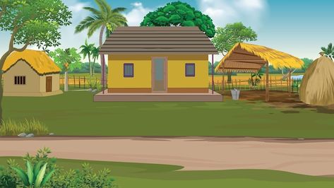 Bangladeshi asian indian village poor pe... | Premium Vector #Freepik #vector #background #village #asian #people 2d Village Background, Cartoon Village Background, Village Background Indian, Cartoon Background Images, Village Vector, 2d Background, Jungle Images, Village Background, Free Cartoon Characters