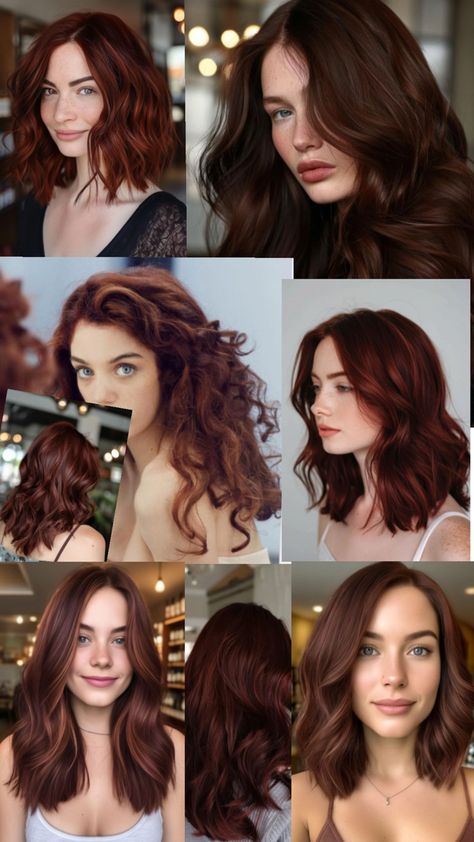 Mahogany Hair Mahogany Hair Color, Mahogany Hair, Hair Color Mahogany, Hair Colors, Hair Inspiration, Hair Color, Hair Cuts, Hair, Color