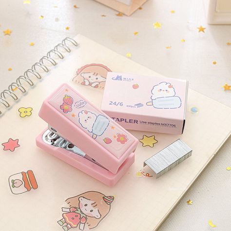 Faster shipping. Better service Cute Texts For Her, Mini Stapler, School Pouch, Paper Binder, Stationery Obsession, Desk Essentials, Text For Her, Gifts For Colleagues, Office Essentials