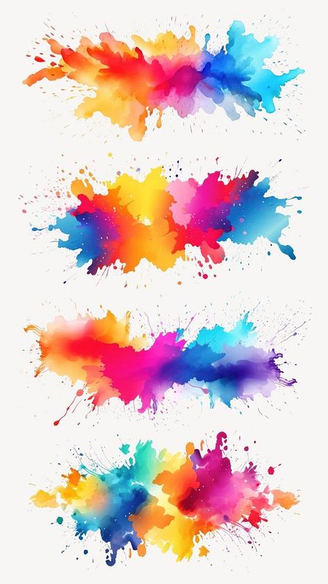 Watercolor splash isolated element set | premium image by rawpixel.com / Fluke Watercolor Splash Tattoo, Colour Splash Background, Color Splash Background, Watercolor Splash Png, Splash Watercolor, Splash Background, Ink Splash, Colour Splash, Wrist Tattoos For Guys