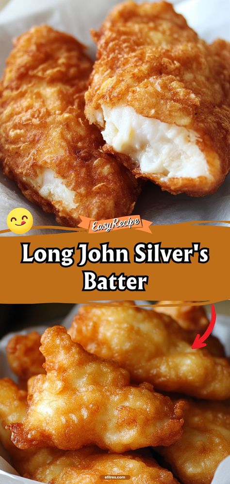 Dive into the crispy delight of our homemade version of Long John Silver's batter. Perfect for transforming fish, chicken, or even vegetables into golden, crunchy treats that rival your favorite fast food. #FishAndChips #HomemadeFried #CrispyBatter Battered Fish Recipe, Long John Silvers Batter, Fish Batter, Fish Batter Recipe, Long John Silver, Batter Recipe, Battered Fish, Dinner Bread, Tartar Sauce