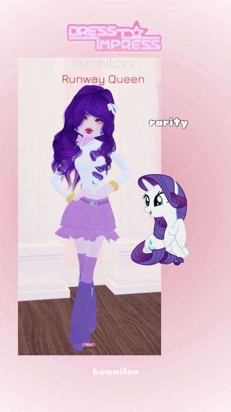 Costume Party Outfits Dress To Impress, Costume Party Dti Outfit, Purple Dress To Impress, Costume Party Dress To Impress Outfit, Rarity Dress To Impress, Mlp Dress To Impress, My Little Pony Dress To Impress, Dress To Impress Costume Party, Roblox Costume