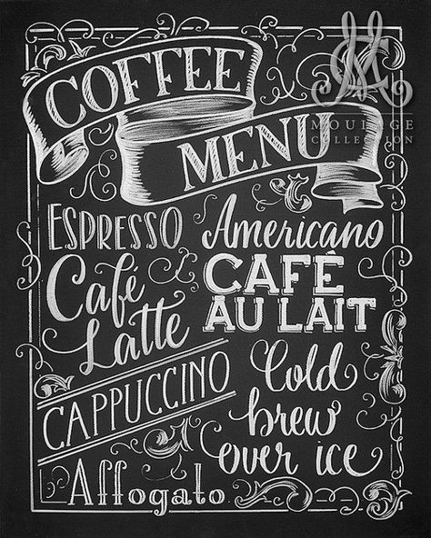 Cafe Chalkboard, Coffee Chalkboard, Blackboard Art, Menu Printable, Ayam Bakar, Chalkboard Lettering, Coffee Bars In Kitchen, Chalk Lettering, Alfabet Letters