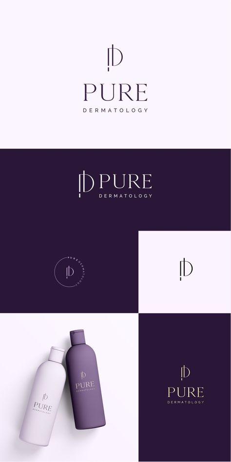 Design #355 by Insan_M | Dermatology clinic logo that reflects elegance, professionalism and sophistication. Laser Clinic Logo, Medical Clinic Logo Design, Dermatologist Branding, Medical Clinic Logo, Logo Clinic, Clinic Logo Design, Aesthetic Logo, Dermatology Clinic, Clinic Logo