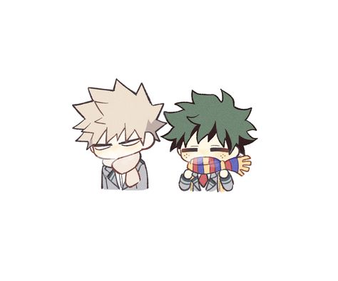 My Hero Academia Bakudeku, Baku Deku Cute, White Characters Cartoon, Chibi Mha, Chibi Bakugo, Chibi Bakudeku, Deku And Bakugou Fanart, Cute Mha Wallpaper, Bakudeku Manga