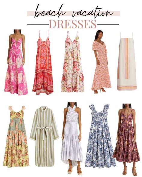 Get ready for your dream Hawaii vacation with our stylish dresses! From vibrant florals to breezy maxis, our blog has your perfect tropical getaway outfits. Embrace island vibes and turn heads on the beach. Pack with confidence! #HawaiiVacation #TropicalGetaway #VacationStyle Hawaii Formal Outfit, Floral Dress Beach Outfit, Floral Beach Dress Summer Outfits, Tropical Island Outfits Vacations, Dresses For Tropical Vacation, Dresses For Hawaii Vacation, Hawaii Dress Outfit Ideas, Floral Beach Outfit, Tropical Style Fashion