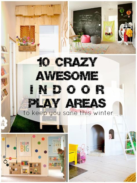 Dat kasteeltje in de hoek van de kamer! Gaaf idee voor Kinderkamer! Awesome Playroom, Basement Playroom, Indoor Play Areas, Indoor Kids, Playroom Design, Play Areas, Play Spaces, Indoor Fun, Inside Design