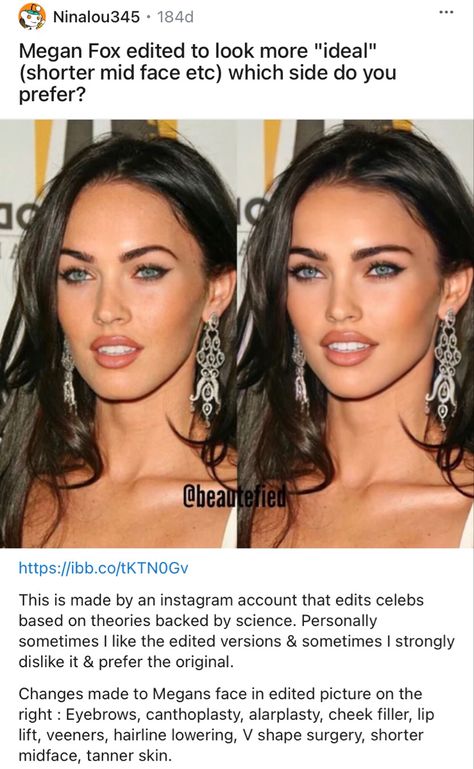 Megan Fox Face Shape, Megan Fox Transformers Makeup, Fox Beauty Face, Megan Fox Lips, Megan Fox Eyebrows, Facial Harmony, Megan Fox Face, Megan Fox Transformers, Megan Fox Makeup