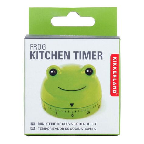 Kikkerland Green Frog Kitchen Timer by World Market Frog Kitchen, Frog House, Kitchen Timer, Kitchen Timers, Green Frog, Frog And Toad, Cute Frogs, Dream House Decor, World Market