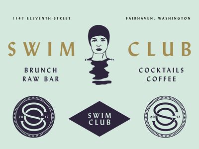 Swim Club No. 1 Swim Graphic Design, Swimming Club Logo, Swim Club Logo, Pool Logos, Bach Merch, Swim Design, Swim Logo, Pool Club, Hayling Island