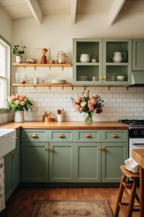 40+ Cozy Cottage Kitchen Ideas Small Cottage Kitchens, Cottage Kitchen Ideas, Cozy Cottage Kitchen, Modern Kitchen Renovation, Small Kitchen Decor, Casa Vintage, Cottage Kitchens, Cozy Kitchen, Kitchen Inspiration Design