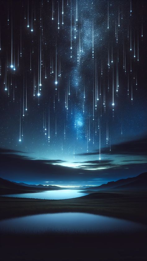 Beautiful Night Wallpaper, Beautiful Space Art, Stary Night Asethic, Stars At Night Aesthetic, Stars Fantasy Art, Night Aesthetic Art, Stars Wallpaper Iphone, Beautiful Night Scenery, Daylight Aesthetic