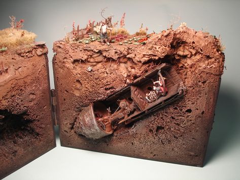 Rabbit Houses, Military Diorama, How To Remove Rust, Miniature Crafts, Miniature Model, Paint Shop, Model Making, Model Building, Mini Art