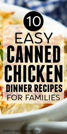 Canned Chicken Dinner Recipes, Canned Chicken Dinner, Easy Canned Chicken Recipes, Canned Chicken Recipes, Budget Friendly Dinner Recipes, Cheap Dinner Ideas, Can Chicken Recipes, Budget Friendly Dinner, Easy Chicken Pot Pie