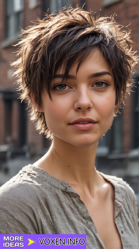 22 Stunning Long Pixie Haircuts for Women in 2024 Messy Short Hairstyles, Short Haircuts Fine Hair, Messy Pixie Haircut, Shaggy Pixie, Longer Pixie Haircut, Short Hair Images, Thick Hair Cuts, Choppy Layers, Short Shag Hairstyles