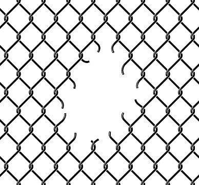 Chain Fence, Fence Mesh, Ma Tattoo, Cage Tattoos, Chain Tattoo, Barbed Wire Fencing, Evil Tattoo, Wire Netting, Gangsta Tattoos