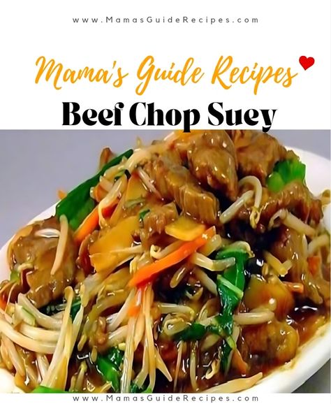 Beef Chop Suey Recipe INGREDIENTS: INSTRUCTIONS: YOU MAY ALSO TRY OUR: Beef Chop Suey Recipe, Chop Suey Recipe Chinese, Pork Chop Suey, Chopsuey Recipe, Chop Suey Recipe, Dinner Under 300 Calories, Chinese Dishes Recipes, Mango Chutney Recipe, Beef Chops