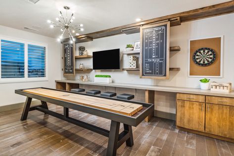 Industrial Style Game Room, Formal Game Room, Family Games Room, Living Room Game Room Combo, Ultimate Game Room, Kids Rec Room, Family Game Room Ideas, Basement Gameroom, Upstairs Loft Ideas