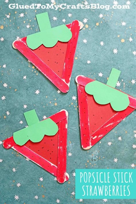 Preschool Strawberry Craft, Strawberry Crafts For Toddlers, Fruits Crafts For Kids, Red Crafts Preschool, Strawberry Crafts Preschool, Strawberry Crafts For Kids, Fruits Crafts For Kids Preschool, Food Crafts Preschool, Fruit Art For Kids