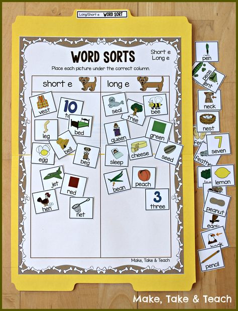 Word sorts for long and short vowel sounds. Great for small group instruction! How To Teach Long And Short Vowel Sounds, Short And Long Vowel Activities, Short And Long Vowels, Long And Short Vowel Sorting Activities, Teaching Short Vowel Sounds, Short Long Vowel Activities, Vowel Sounds Activities, Short E Sound, Short Vowel Activities