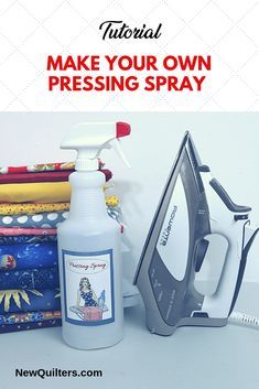 Spray Starch Recipe, Ironing Spray, Quilting Hacks, Spray Starch, Fat Quarter Projects, House Hacks, Laundry Tips, Best Press, Sewing Things