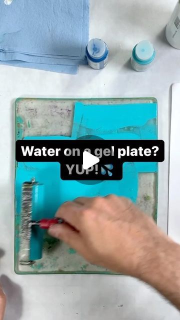 Jelly Plate Printing, Gel Plate Printing Ideas, Jelly Painting, Drew Steinbrecher, Gell Printing, Monoprint Tutorial, Gelli Painting, Monoprinting Techniques, Birgit Koopsen