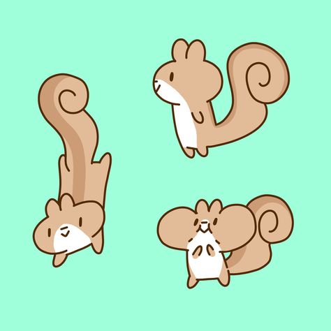 Cute Squirrel Art, Easy Squirrel Drawing, Cute Squirrel Drawing, Cute Acorn Drawing, Squirrel Drawing Easy, Cute Chipmunk Drawing, Squirell Cartoon, Kawaii Squirrel Drawing, Cute Squirrel Drawing Kawaii