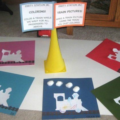 Friends Party Ideas, Train Party Ideas, Train Birthday Theme, Thomas Party, Train Theme Birthday Party, Thomas The Train Birthday, Thomas Birthday Parties, Train Crafts, Thomas The Train Birthday Party