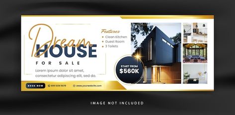 House Banner Design, Billboard Architecture, Real Estate Banner Design, Architecture Banner, Facebook Banner Design, Wall Branding, Facebook Cover Photo Template, Book Design Templates, Cover Photo Design