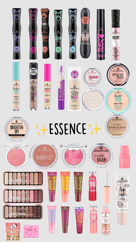 #essence Essence Water, Essence Makeup, Simple Makeup Tips, Makeup List, Makeup Help, Concealer Makeup, Makeup Guide, Makeup To Buy, Makeup Concealer