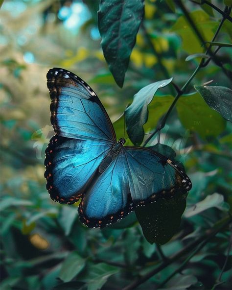 Diamond Painting - Blue Morpho Butterfly Papillon Photo, Morpho Azul, Butterfly Morpho, Butterflies Blue, World Famous Paintings, Painting Butterfly, Pottery Kit, Blue Morpho Butterfly, Butterfly Blue