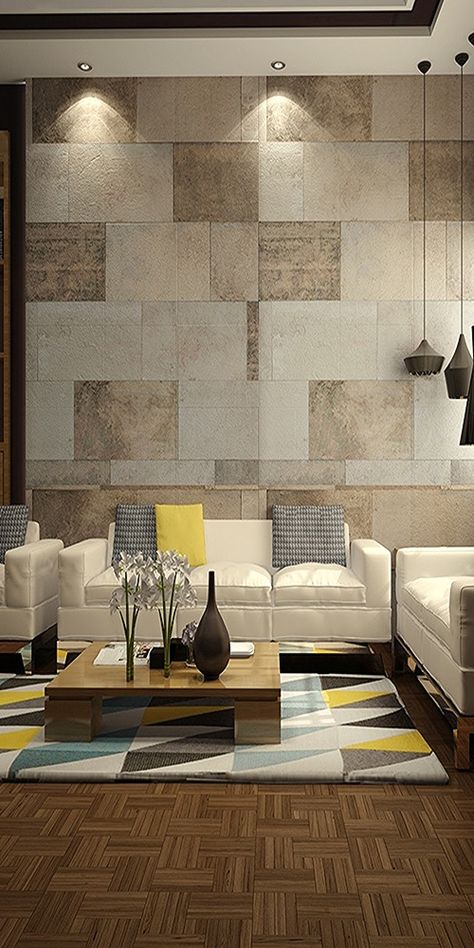 Wall Tiles In Bedroom, Wall With Tiles Living Room, Tiles On Wall Living Room, Hall Wall Tiles Design, Interior Wall Tiles Living Room, Bedroom Tiles Wall, Living Room Wall Tiles Ideas, Tile Accent Wall Living Room, Wall Tiles For Bedroom