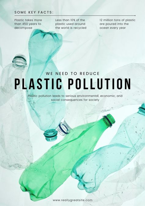 Light Green Minimalist Plastic Pollution Poster - Templates by Canva Inspiring Videos, Marine Pollution, Business Slogans, Plastic Free Living, Awareness Poster, Catchy Slogans, Water Pollution, World Environment Day, Plastic Pollution